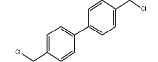 Structure of 4,4'-Bis(chloromethyl)-1,1'-biphenyl